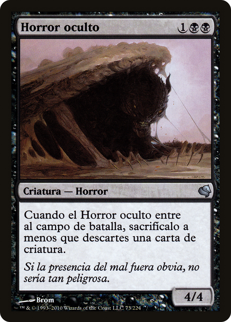 Hidden Horror (Spanish) - "Horror oculto" (PS11-073) [Salvat 2011]