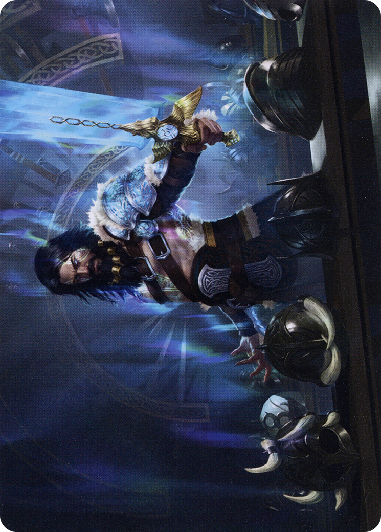 Halvar, God of Battle // Halvar, God of Battle (ASKHM-002) (Borderless) [Art Series: Kaldheim]