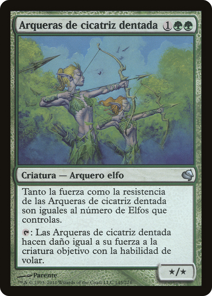 Jagged-Scar Archers (Spanish) - "Arqueras de cicatriz dentada" (PS11-145) [Salvat 2011]