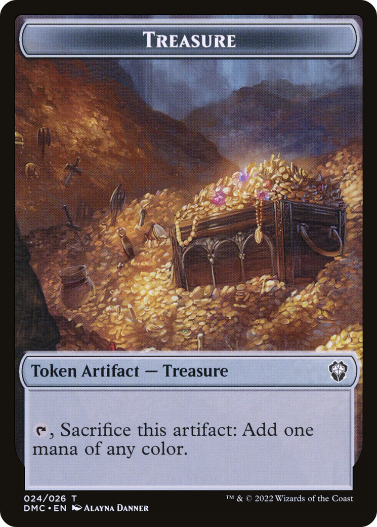 Treasure (TDMU-024) [Dominaria United Tokens] Foil