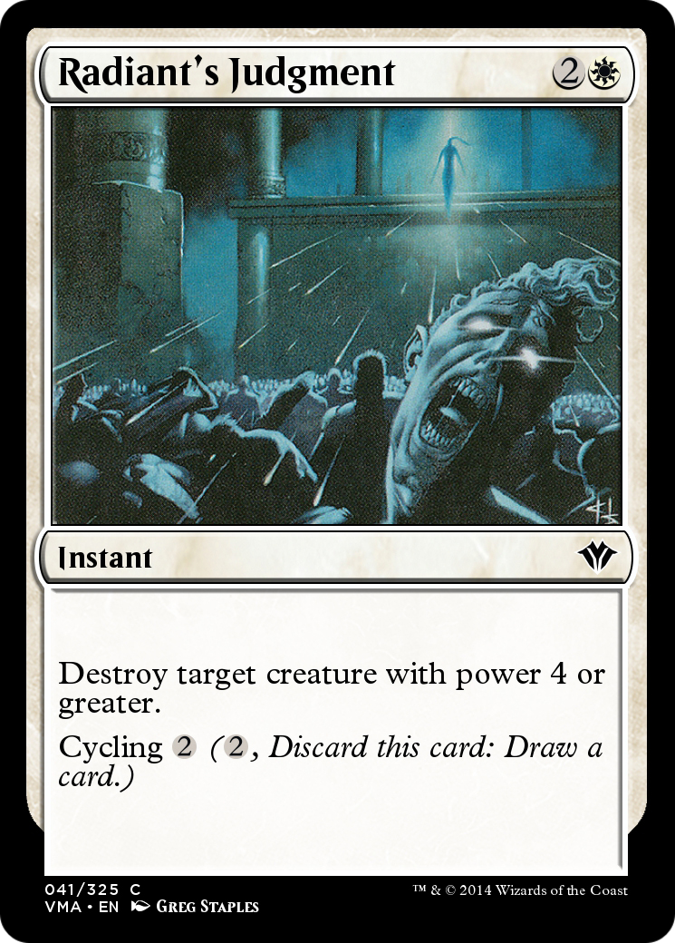 Radiant's Judgment (VMA-041) [Vintage Masters] Foil