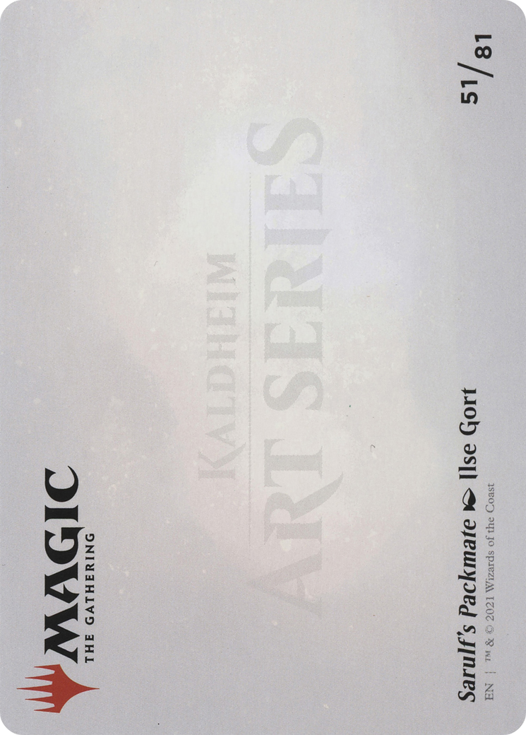 Sarulf's Packmate // Sarulf's Packmate (ASKHM-051) (Borderless) [Art Series: Kaldheim] Foil