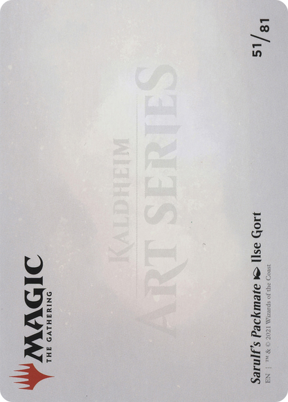 Sarulf's Packmate // Sarulf's Packmate (ASKHM-051) (Borderless) [Art Series: Kaldheim] Foil