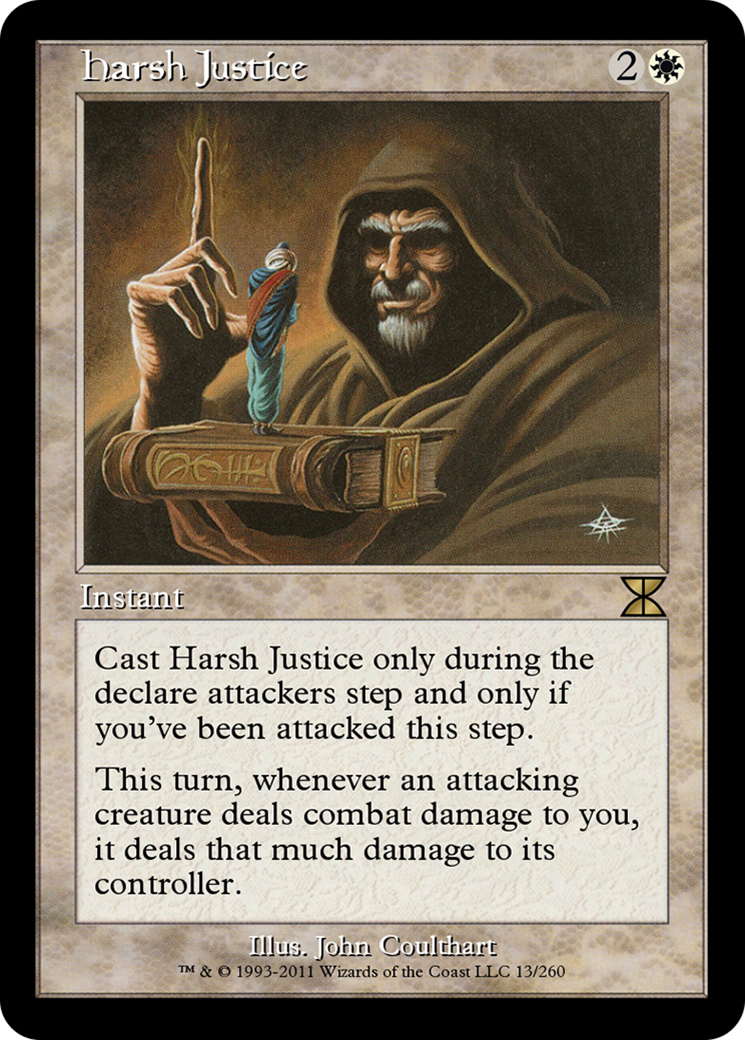 Harsh Justice (ME4-013) [Masters Edition IV] Foil