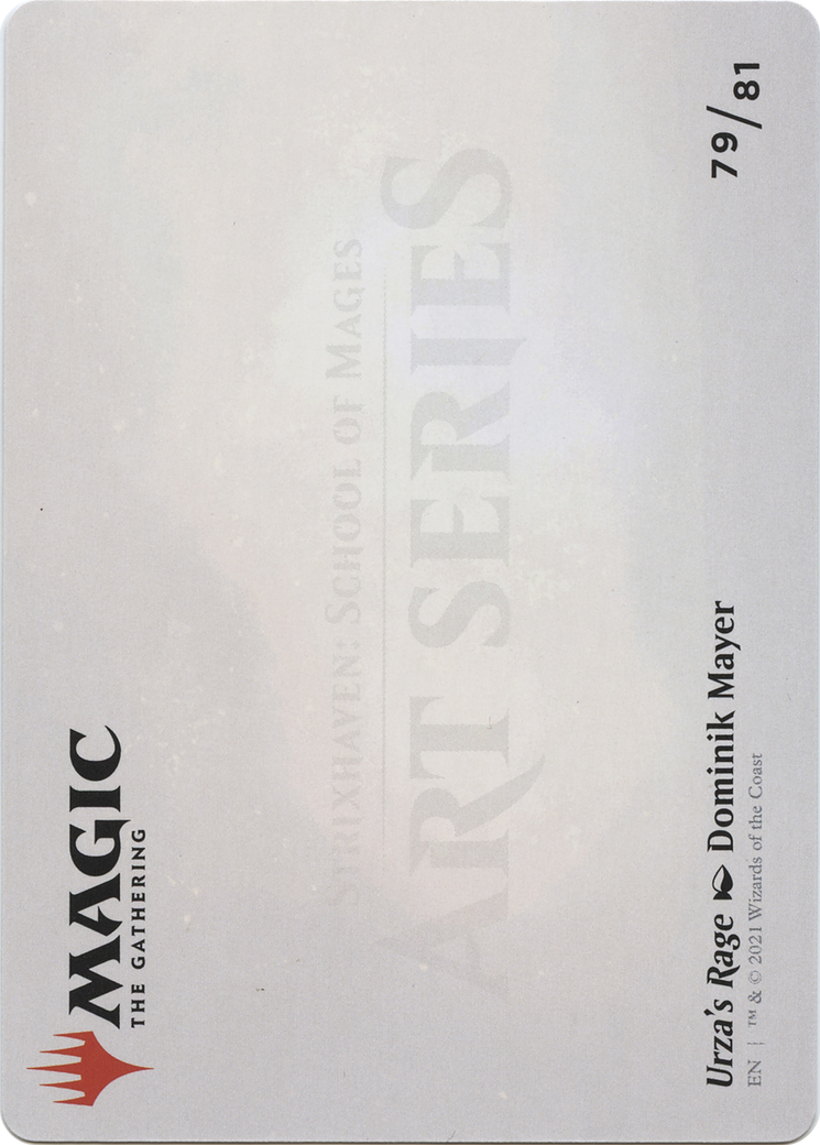 Urza's Rage // Urza's Rage (ASTX-079) (Borderless) [Strixhaven Art Series] Foil