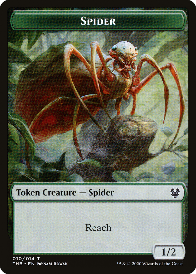 Spider (TTHB-010) [Theros Beyond Death Tokens] Foil