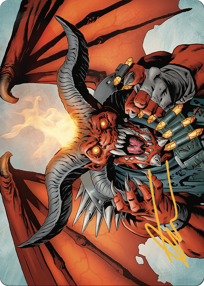 Rakdos, the Muscle // Rakdos, the Muscle (AOTJ-053) (Borderless) [Outlaws of Thunder Junction Art Series]