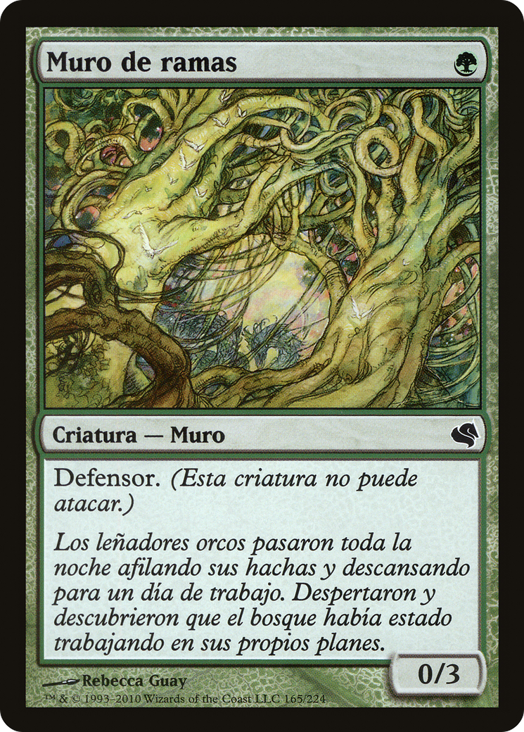 Wall of Wood (Spanish) - "Muro de ramas" (PS11-165) [Salvat 2011]