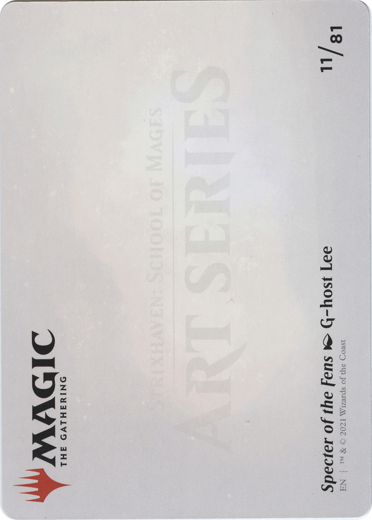 Specter of the Fens // Specter of the Fens (ASTX-011) (Borderless) [Strixhaven Art Series]