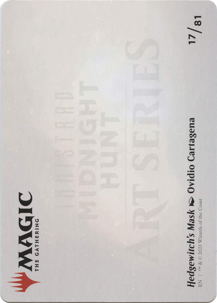 Hedgewitch's Mask // Hedgewitch's Mask (AMID-017) (Borderless) [Midnight Hunt Art Series] Foil