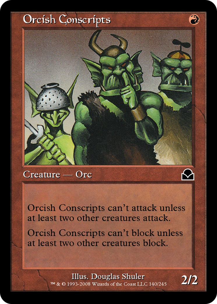Orcish Conscripts (ME2-140) [Masters Edition II]