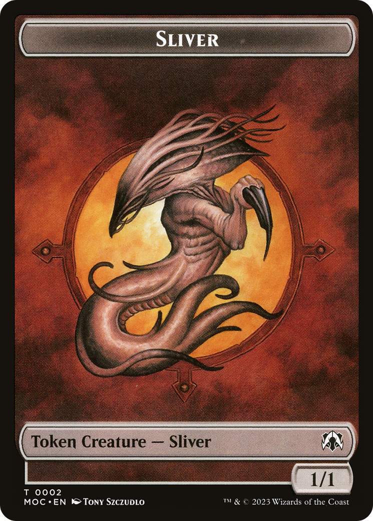 Sliver (TMOC-002) [March of the Machine Commander Tokens]