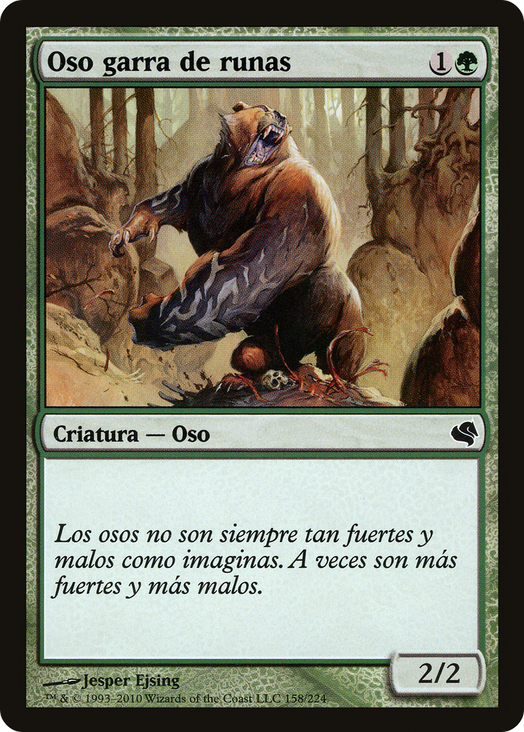 Runeclaw Bear (Spanish) - "Oso garra de runas" (PS11-158) [Salvat 2011]