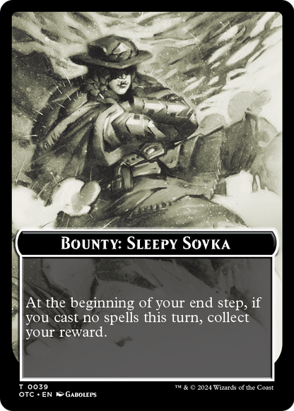 Bounty: Sleepy Sovka // Wanted! (TOTC-039) [Outlaws of Thunder Junction Commander Tokens]