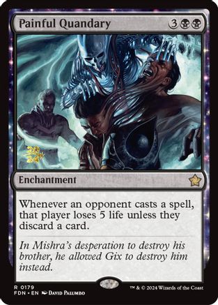 Painful Quandary (FDN) (PRE-179) [Prerelease Cards] Foil