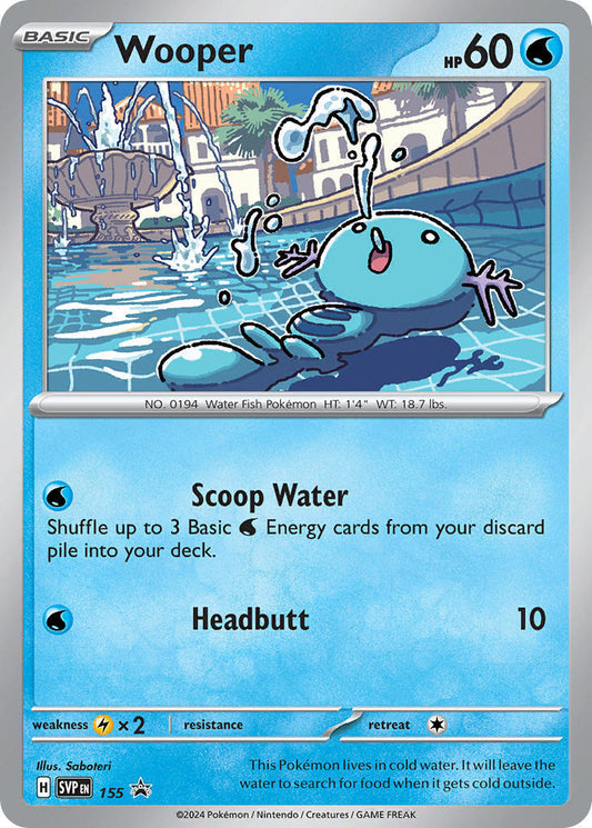 Wooper (155) [Écarlate et Violet : Promo Black Star]