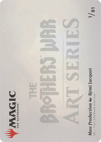 Mass Production // Mass Production (ABRO-001) (Borderless) [The Brothers' War Art Series] Foil