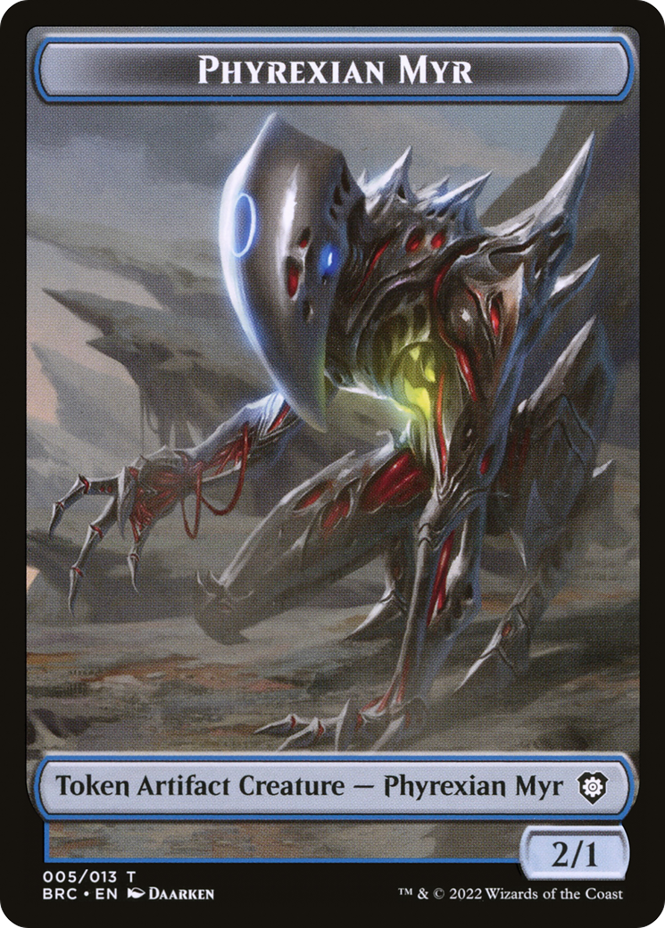 Phyrexian Myr (TBRC-005) [The Brothers' War Commander Tokens]