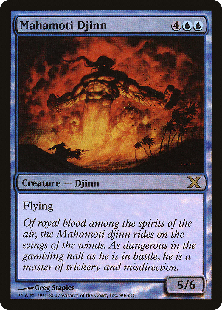 Mahamoti Djinn (10E-90★) [Tenth Edition] Foil