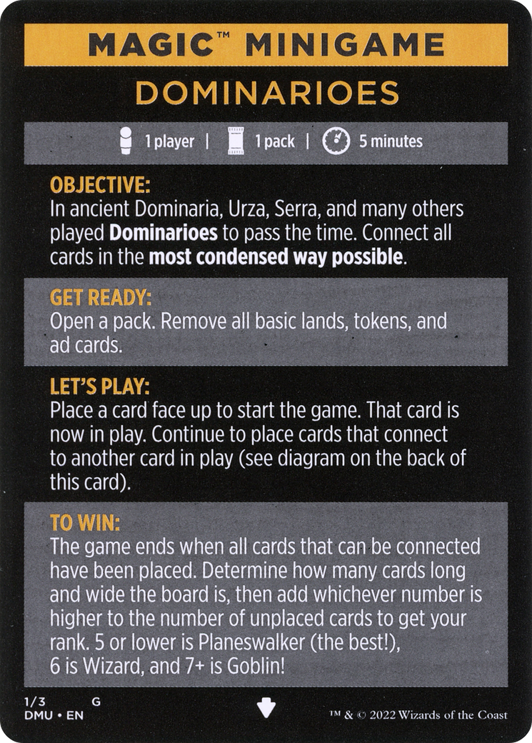 Dominarioes // Dominarioes (cont'd) (MDMU-001) [Dominaria United Minigames]
