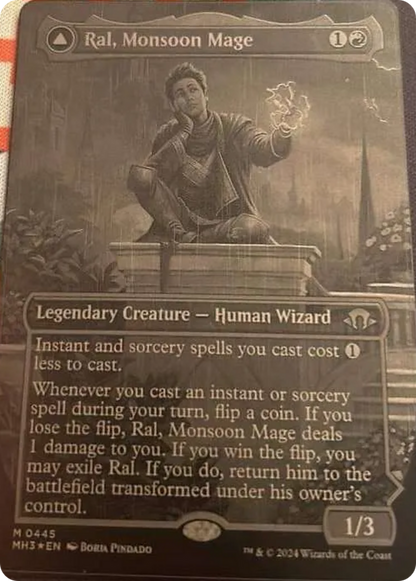 Ral, Monsoon Mage // Ral, Leyline Prodigy (PURL-445) (Borderless) [URL/Convention Promos] Foil