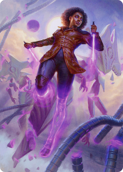 Kaya, Intangible Slayer // Kaya, Intangible Slayer (AONE-049) (Borderless) [Phyrexia: All Will Be One Art Series] Foil