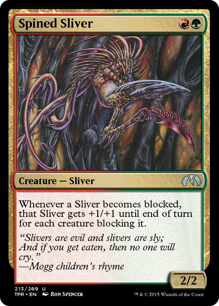 Spined Sliver (TPR-213) [Tempest Remastered] Foil