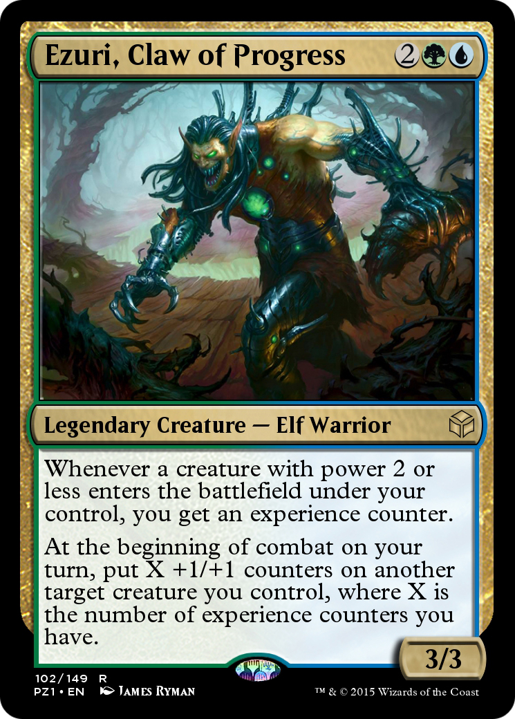 Ezuri, Claw of Progress (PZ1-102) [Legendary Cube Prize Pack]