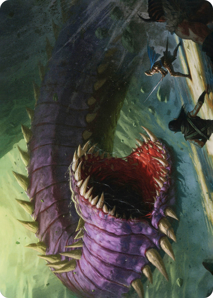 Purple Worm // Purple Worm (AAFR-003) (Borderless) [Adventures in the Forgotten Realms Art Series]