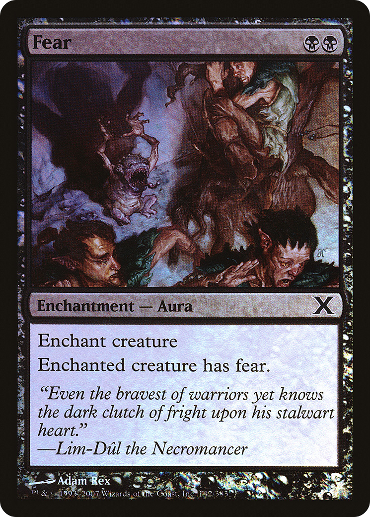 Fear (10E-142★) [Tenth Edition] Foil