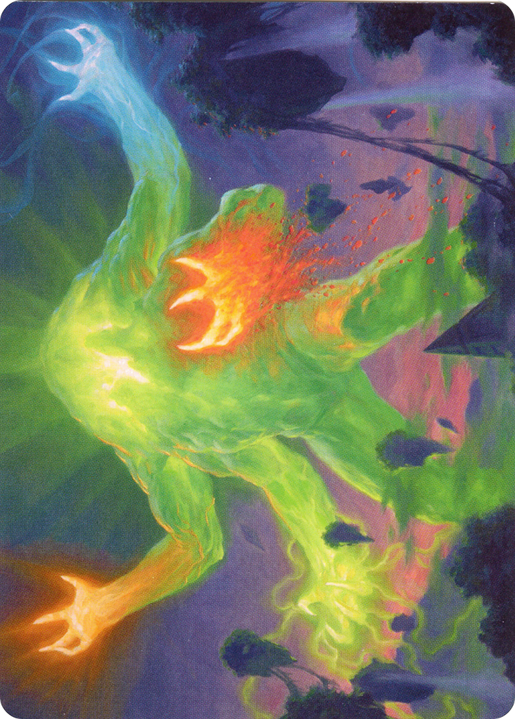 Omnath, Locus of Creation // Omnath, Locus of Creation (AZNR-078) (Borderless) [Zendikar Rising Art Series] Foil