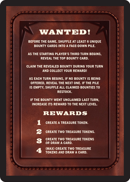 Bounty: Lord Fajjal // Wanted! (TOTC-033) [Outlaws of Thunder Junction Commander Tokens]