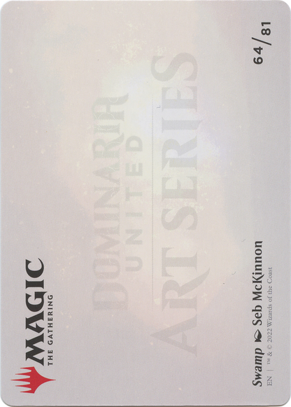 Swamp // Swamp (ADMU-064) (Borderless) [Dominaria United Art Series] Foil