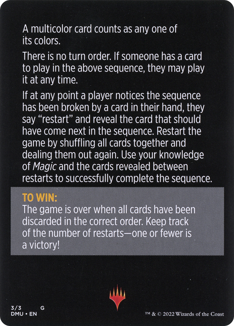 Telepathic Transmission // Telepathic Transmission (cont'd) (MDMU-003) [Dominaria United Minigames]