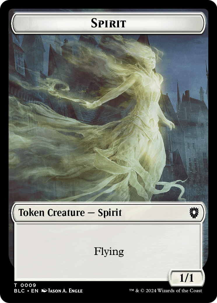 Spirit (TBLC-009) [Bloomburrow Commander Tokens] Foil