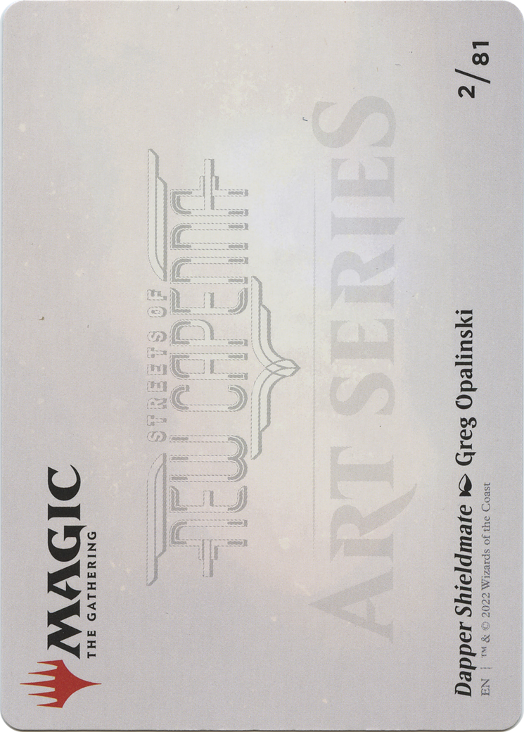 Dapper Shieldmate // Dapper Shieldmate (ASNC-002) (Borderless) [New Capenna Art Series]