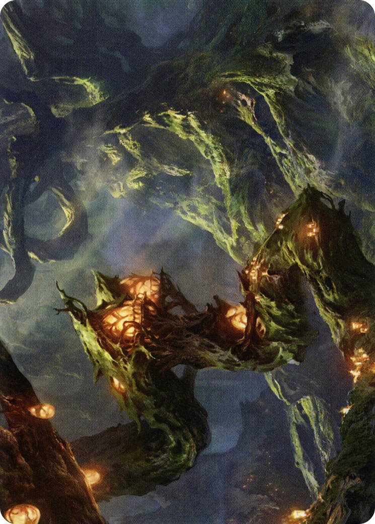Forest // Forest (ASTX-050) (Borderless) [Strixhaven Art Series] Foil