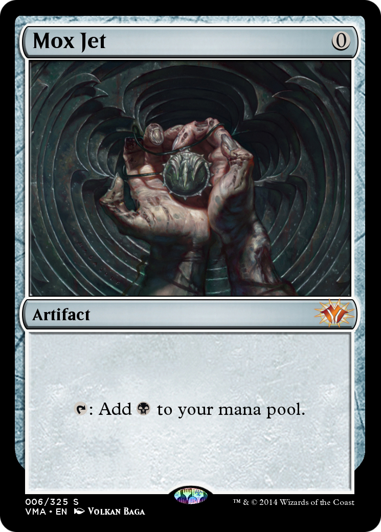 Mox Jet (VMA-006) [Vintage Masters] Foil