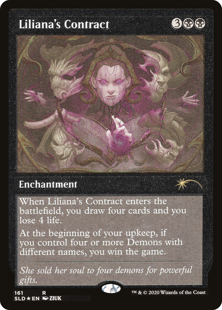 Liliana's Contract (SLD-161★) [Secret Lair Drop] Etched Foil