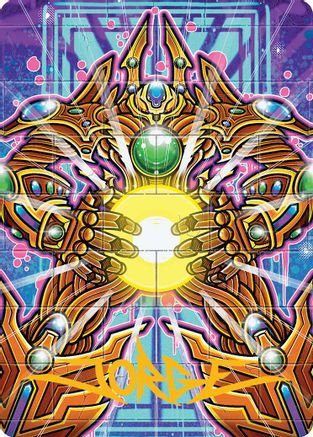Brightglass Gearhulk Art Card (Gold-Stamped Signature) (AADFT-053) [Art Series: Aetherdrift]