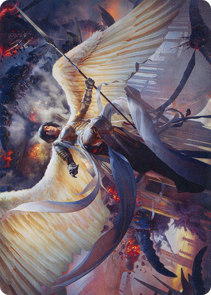 Serra Faithkeeper // Serra Faithkeeper (AMOM-007) (Borderless) [March of the Machine Art Series]