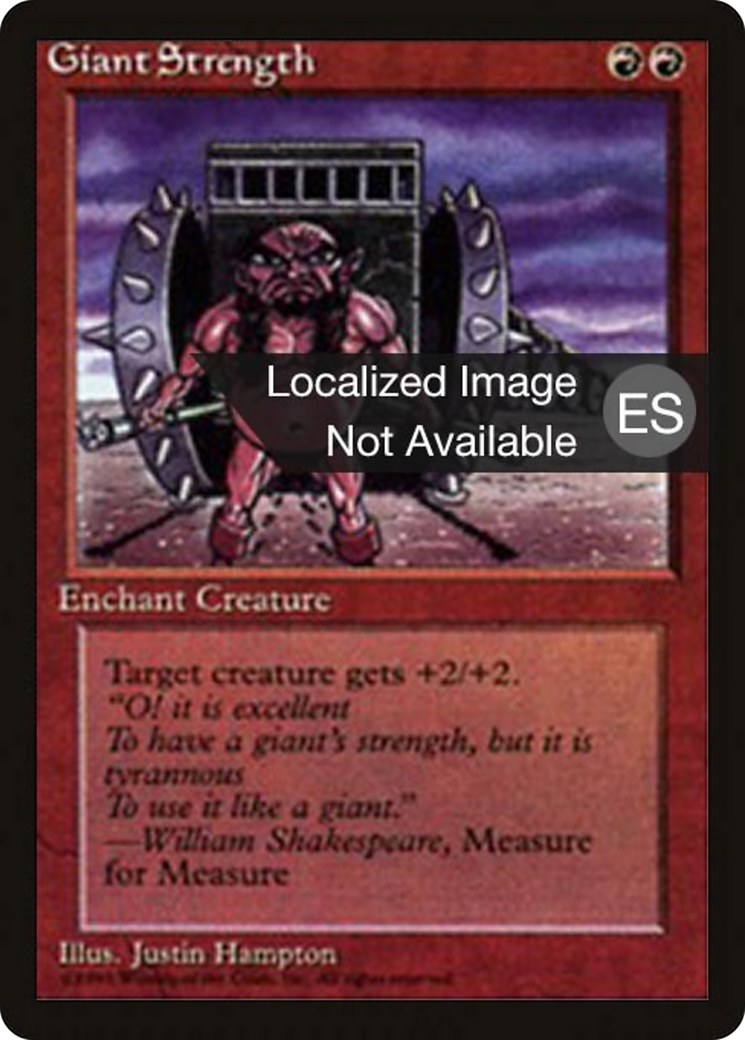 Giant Strength (4BB-196) [Fourth Edition Foreign Black Border]