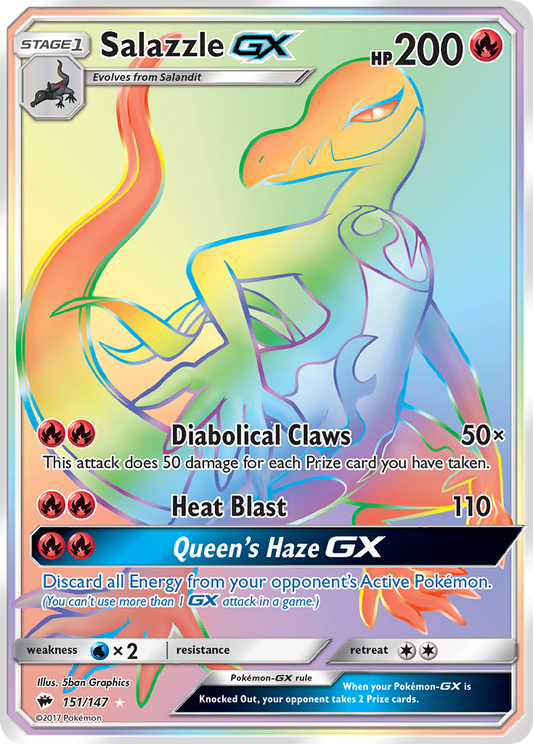 Salazzle GX (151/147) [Soleil et Lune : Ombres ardentes]