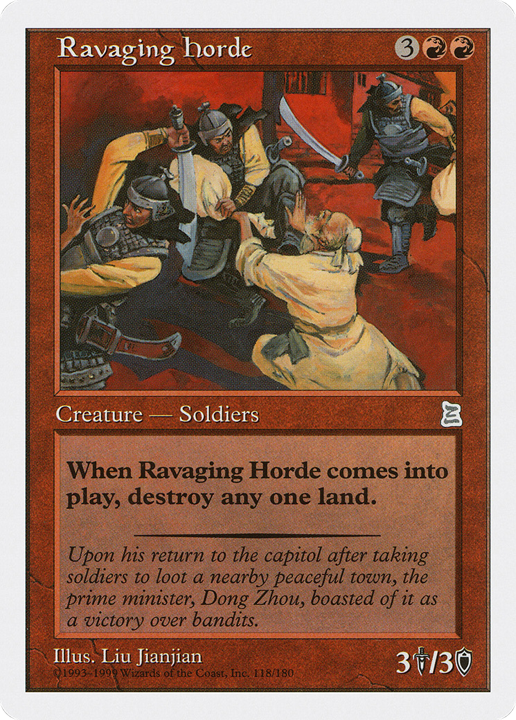 Ravaging Horde (PTK-118) [Portal Three Kingdoms]