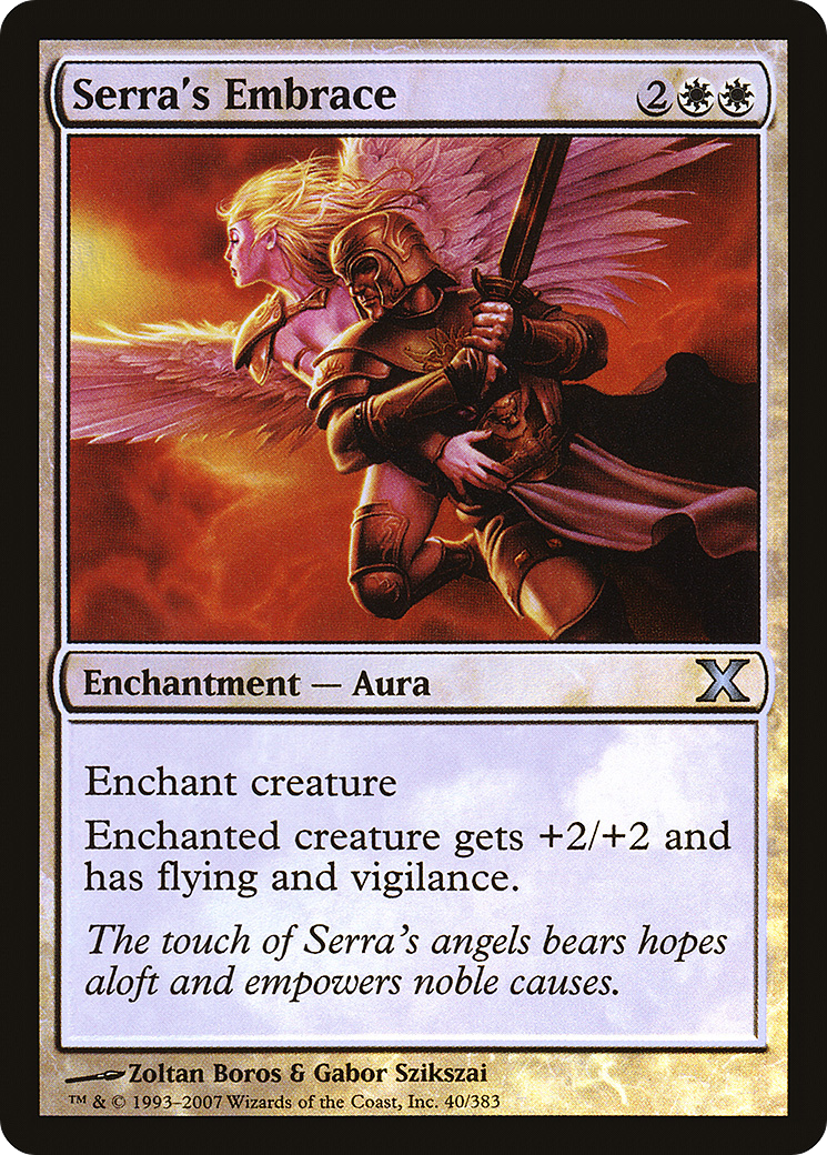 Serra's Embrace (10E-40★) [Tenth Edition] Foil