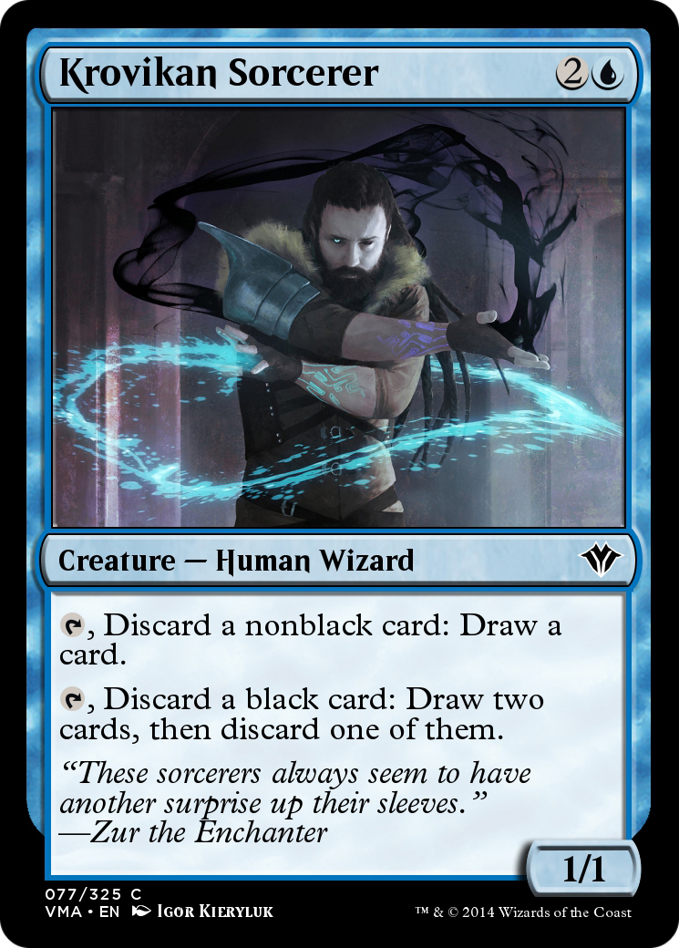 Krovikan Sorcerer (VMA-077) [Vintage Masters]