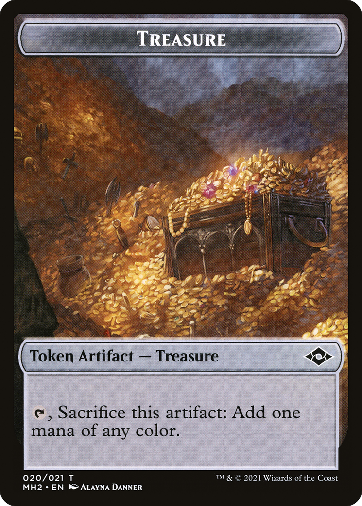 Treasure (020) Token (MH2-020) [Modern Horizons 2 Tokens] Foil