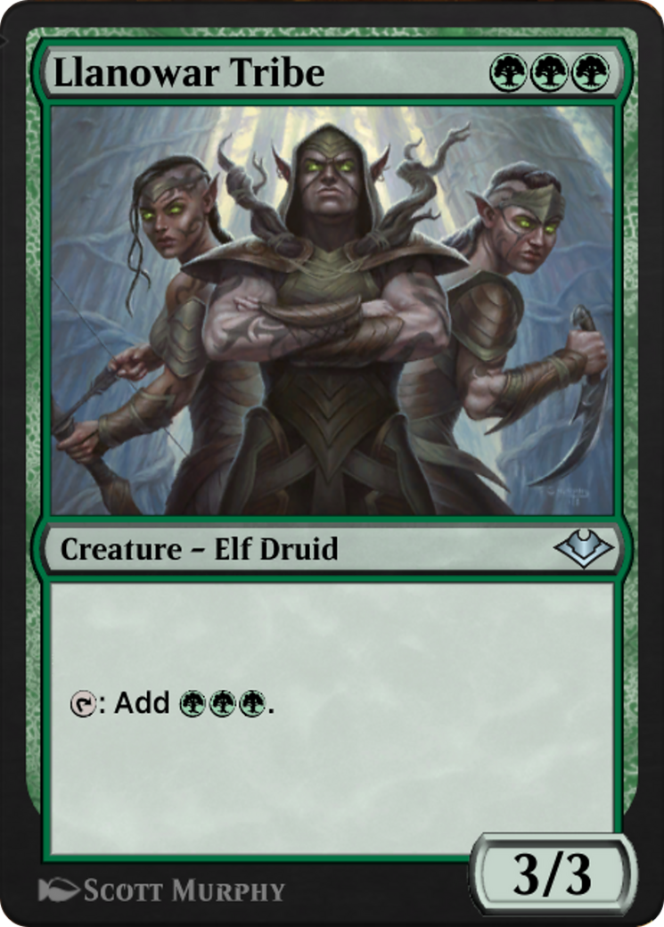 Llanowar Tribe (J21-598) [Jumpstart: Historic Horizons]