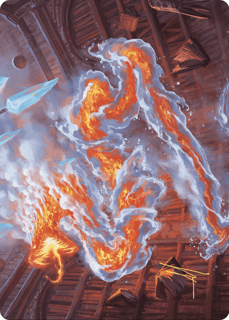 Scalding Viper // Scalding Viper (AWOE-041) (Borderless) [Wilds of Eldraine Art Series] Foil