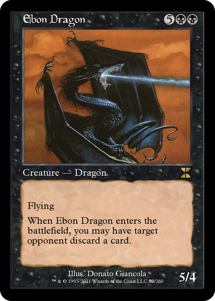 Ebon Dragon (ME4-080) [Masters Edition IV]